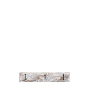 Appendino 3 ganci, assi grezze, bianco sfumato 45X8