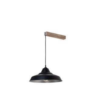 Lampada a sospensione in metallo colore nero D37X15h