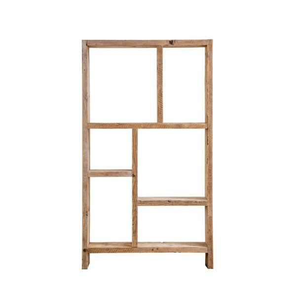 Scaffale assi grezze 6 scomparti 110x24x190h