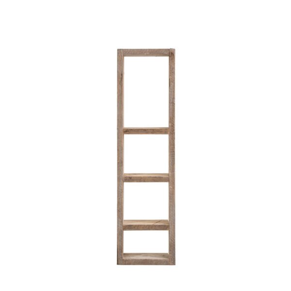 Mobile da muro assi grezze a 4 scomparti 44x24x165h