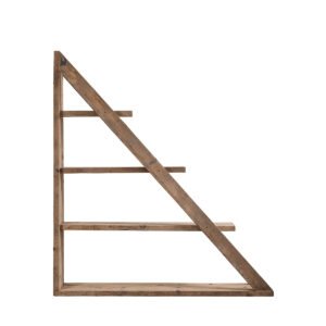 Libreria inclinata assi grezze 185x34x205h