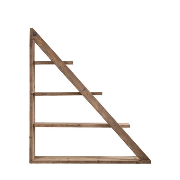 Libreria inclinata assi grezze 185x34x205h