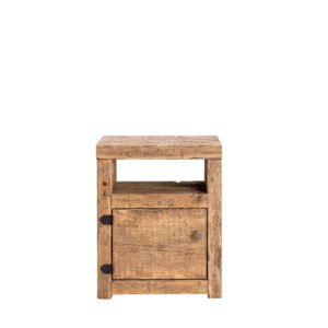 Comodino assi grezze 1 anta 40x24x50h