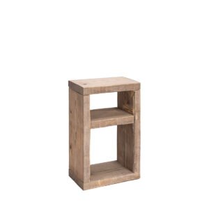Comodino assi grezze 38x23x60h
