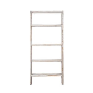 Scaffale assi grezze bianco sfumato 100x23x220h