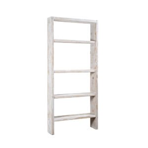 Scaffale assi grezze bianco sfumato 100x23x220h - immagine 2