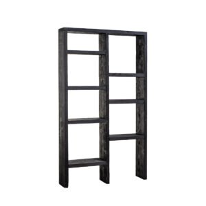 Scaffale assi grezze nero 120x24x200h - immagine 2