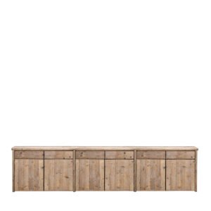 Mobile assi grezze 6 cassetti 6 ante 425x56x100h
