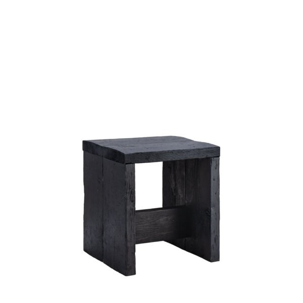 Cubo assi grezze nero 43x43x43h