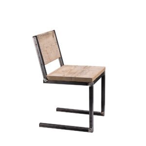 Sedia assi grezze struttura in ferro 45x44x81h