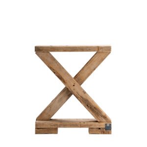 Cavalletto assi grezze incrociato per tavolo 75x39x70