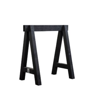 Cavalletto assi grezze nero 75x39x70h