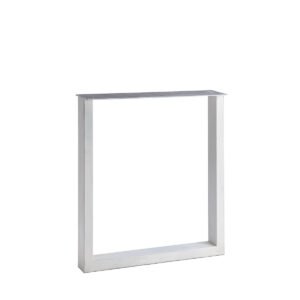 Cavalletto per tavolo in ferro bianco 65x8x70h