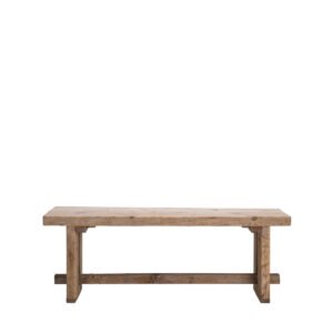 Panca assi grezze con trave 120x35x43h