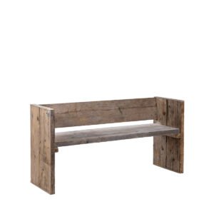 Panca assi grezze con schienale 150x47x75h - Image 2