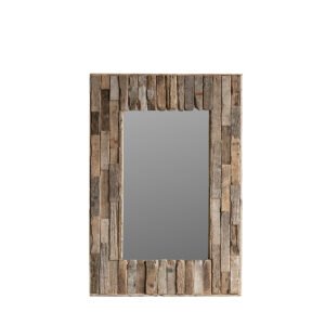 Specchio con legno riciclato 76x112