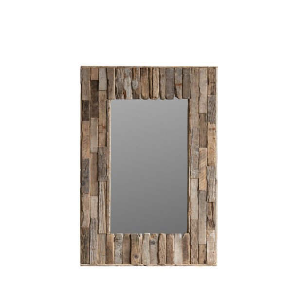 Specchio con legno riciclato 76x112