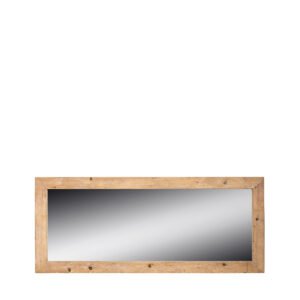 Specchio con cornice assi grezze 215X90