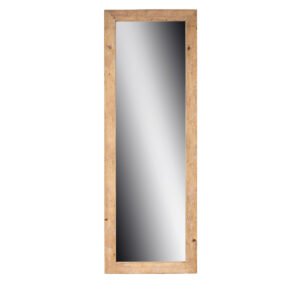 Specchio con cornice in legno assi grezze 255X80