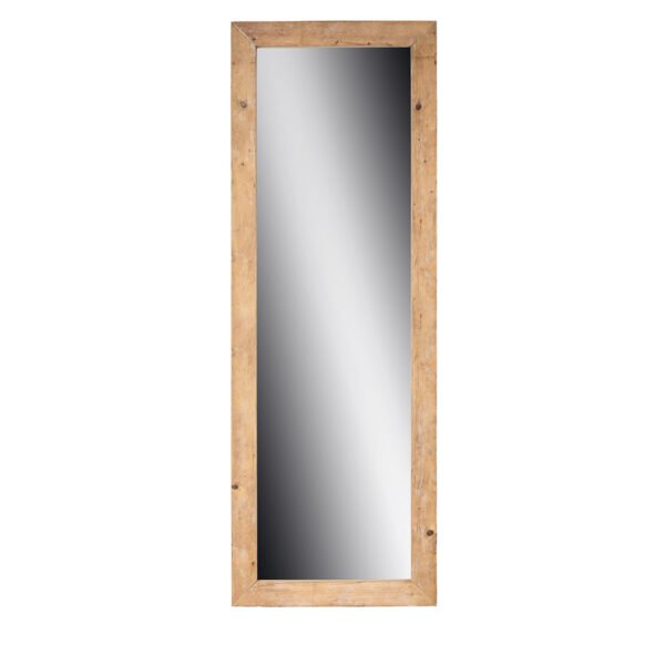 Specchio con cornice in legno assi grezze 255X80
