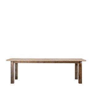 Tavolo assi grezze con gambe quadrate 300x100x75h