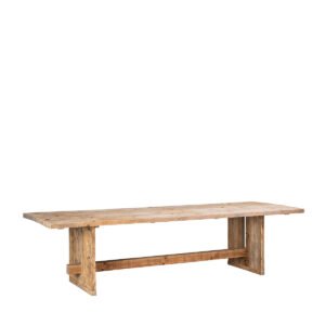 Tavolo assi grezze con trave sotto 300x95x75h - Image 2