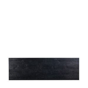 Piano assi grezze, verniciate di nero. Misure: 250x90x5