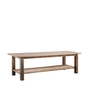 Bancone in assi grezze con ripiano 300x100x90h - immagine 2