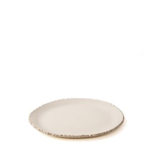 Piatto sbeccato in gres panna D28X2,5h - Image 2