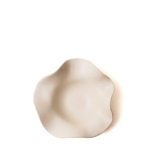 Piatto in gres panna anemone D23x6h - Image 2