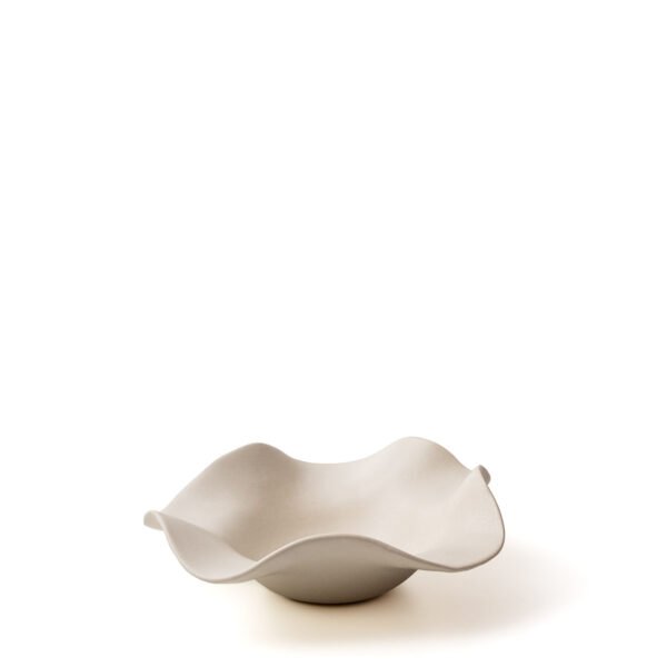 Piatto in gres panna anemone D23x6h