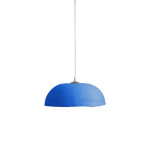 Lampadario a sospensione in gres blù oltremare D45x18h