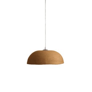 Lampadario a sospensione in gres marrone D45x18h