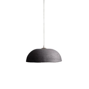 Lampadario a sospensione in gres nero D45x18h