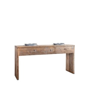 Bancone bar in assi grezze 190x50x100h - immagine 2