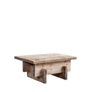 Tavolino in assi grezze 95x65x44H