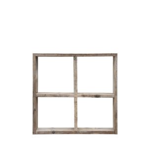 Mobile assi grezze 4 scomparti 120x25x125h