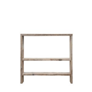 Mobile in assi grezze a 3 ripiani 120X25X145h