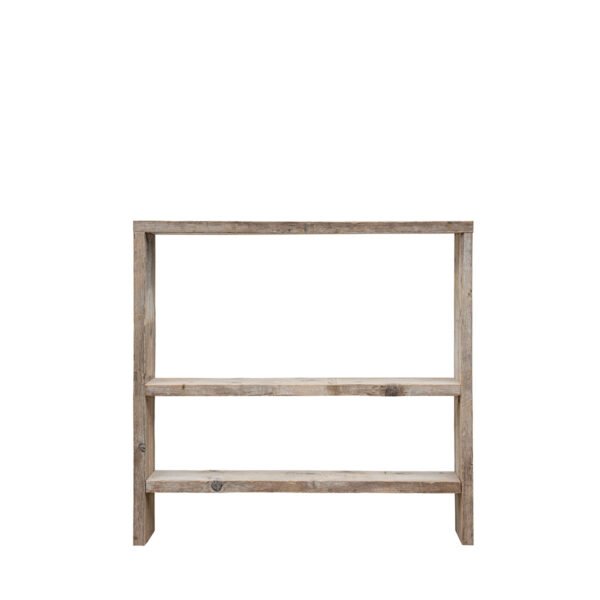 Mobile in assi grezze a 3 ripiani 120X25X145h