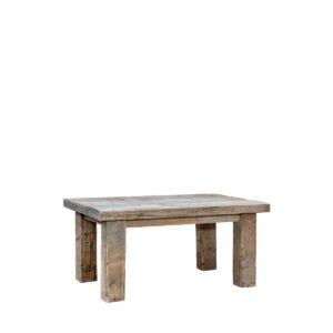 Tavolino assi grezze gambe quadrate 95x65x44h - Image 2