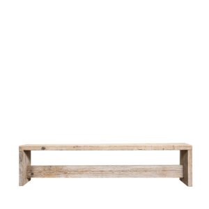 Panca in assi grezze gambe laterali 145x42x43H