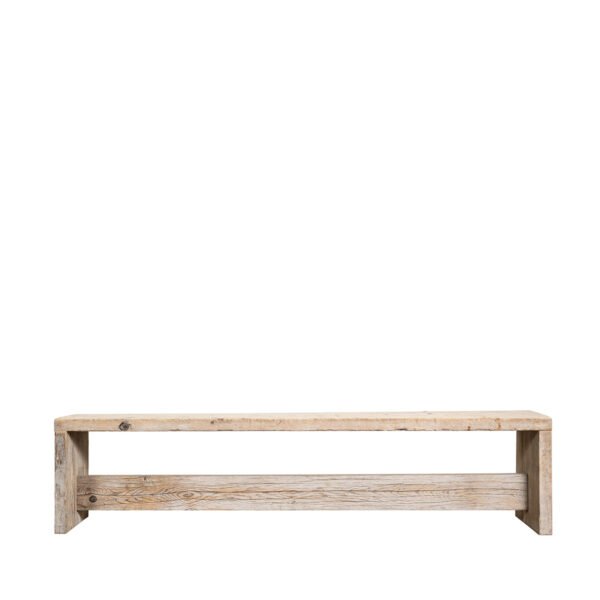 Panca in assi grezze gambe laterali 145x42x43H