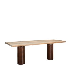 Tavolo in assi grezze con gambe in stile industriale 220x80x75 - Image 2